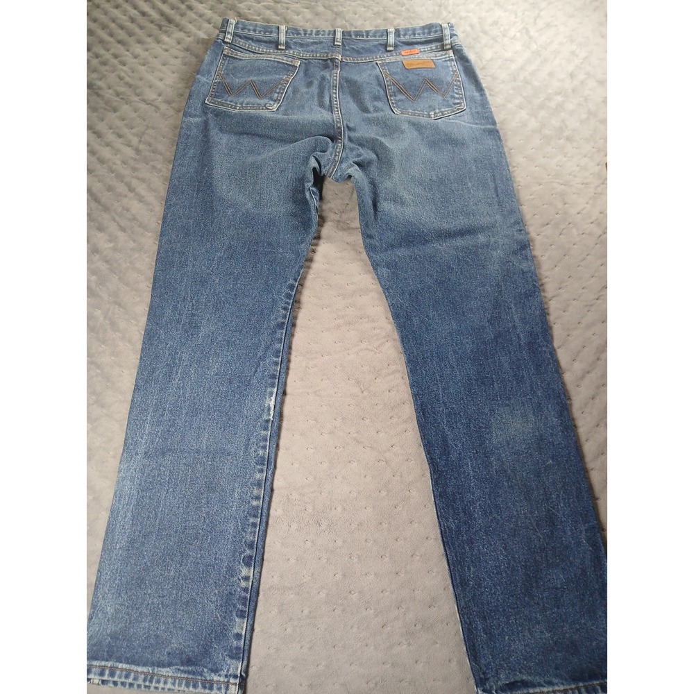 Wrangler FR Flame Resistant Original Fit Jeans 40x36 Blue Denim 10FR15MWZ - Picture 6 of 6